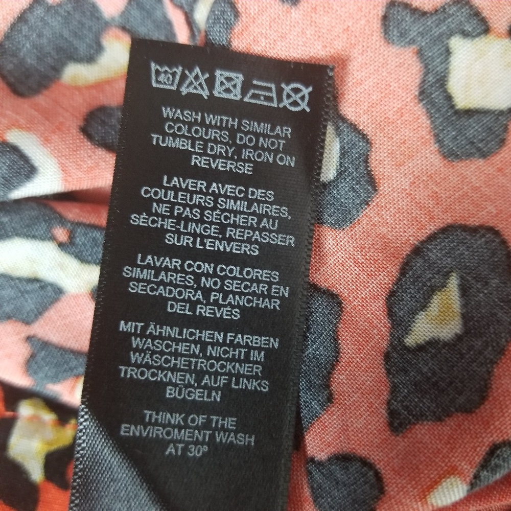 Asos Leopard Animal Print Short Sleeve Dress NEW - Picture 8 of 8